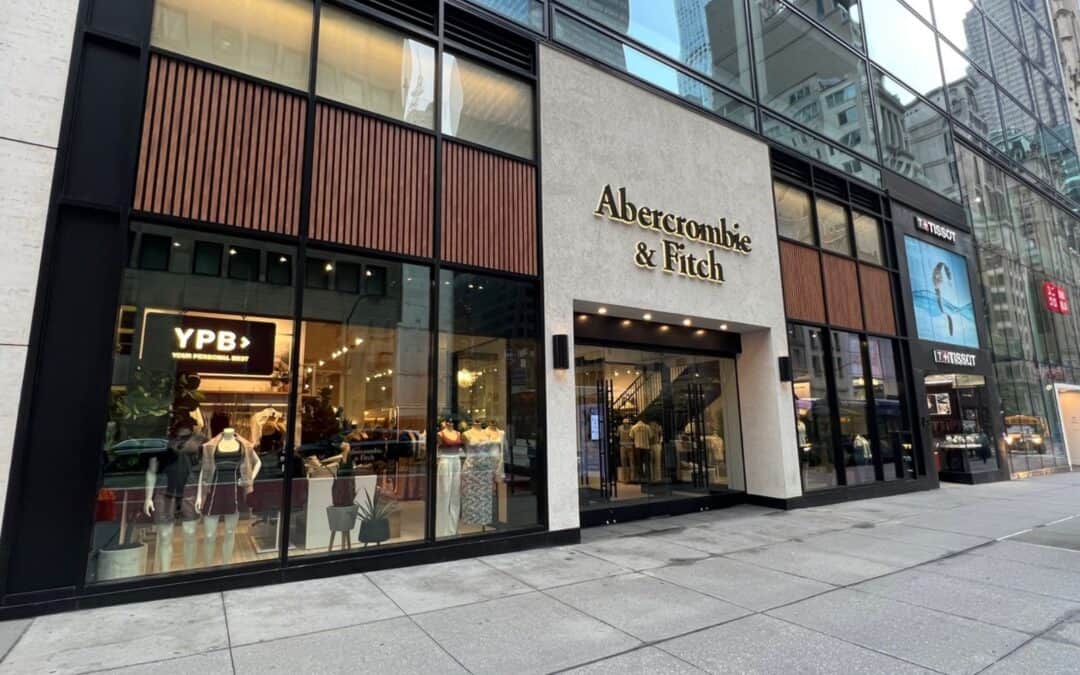 New Abercrombie & Fitch Store in NYC Features Mock Woodworking Custom Retail Displays