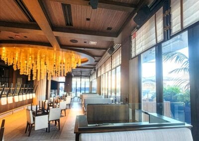 A view of the dining room at Ocean Prime restaurant