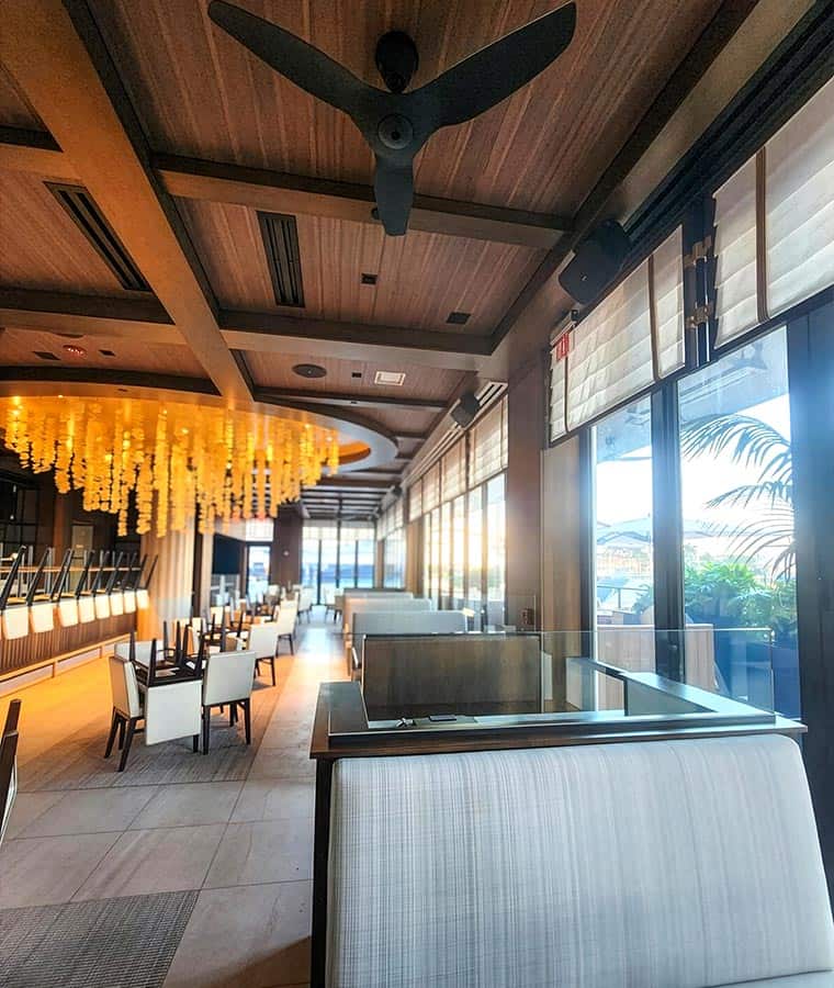 Ocean Prime Restaurant, Fort Lauderdale FL A view of the dining room at Ocean Prime restaurant