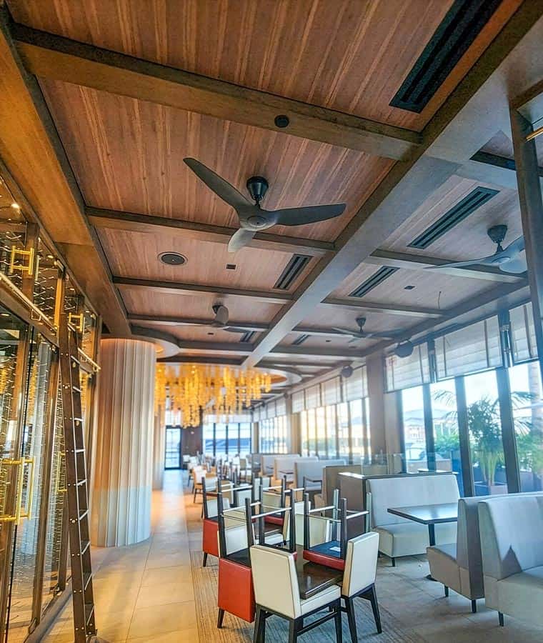 Ocean Prime Restaurant, Fort Lauderdale FL A view of dining room seating at Ocean Prime restaurant